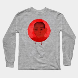 Head in Red Long Sleeve T-Shirt